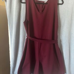 GAP Maroon Sleeveless Romper